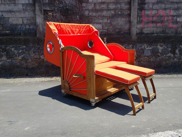 SOLD - "Orange auf Weltreise" (Orange on world tour)