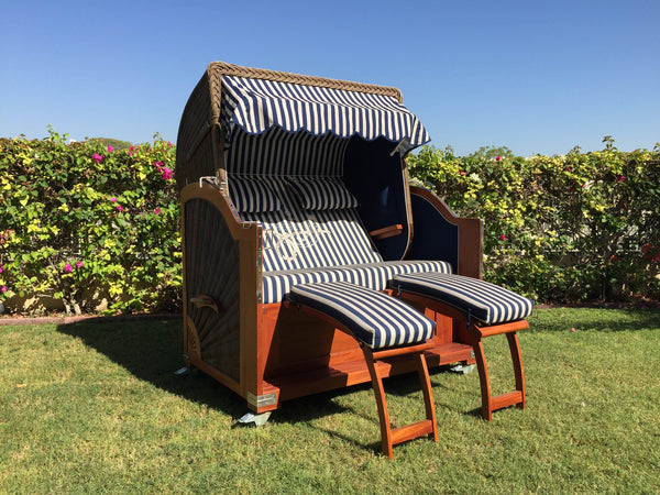 SOLD - Traditional Mahogany Strandkorb
