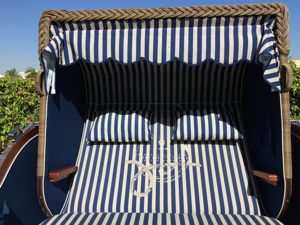 SOLD - Traditional Mahogany Strandkorb